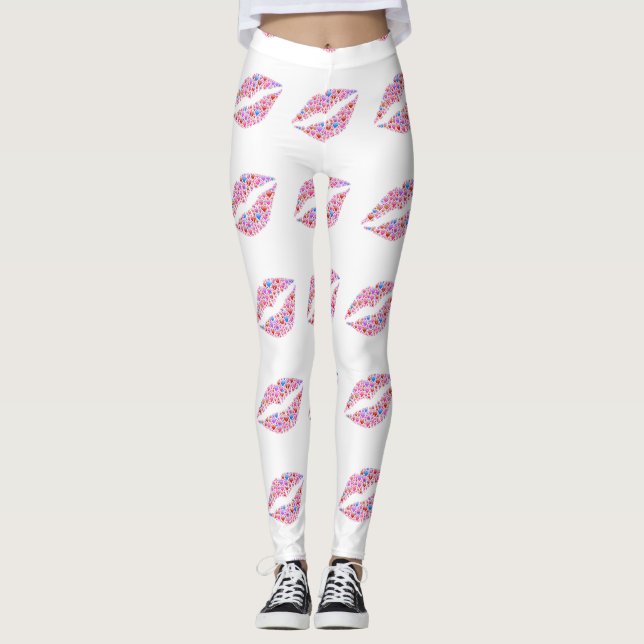 LEGGINGS MIT "KISSEN" AUSGEFÜLLT (Vorderseite)