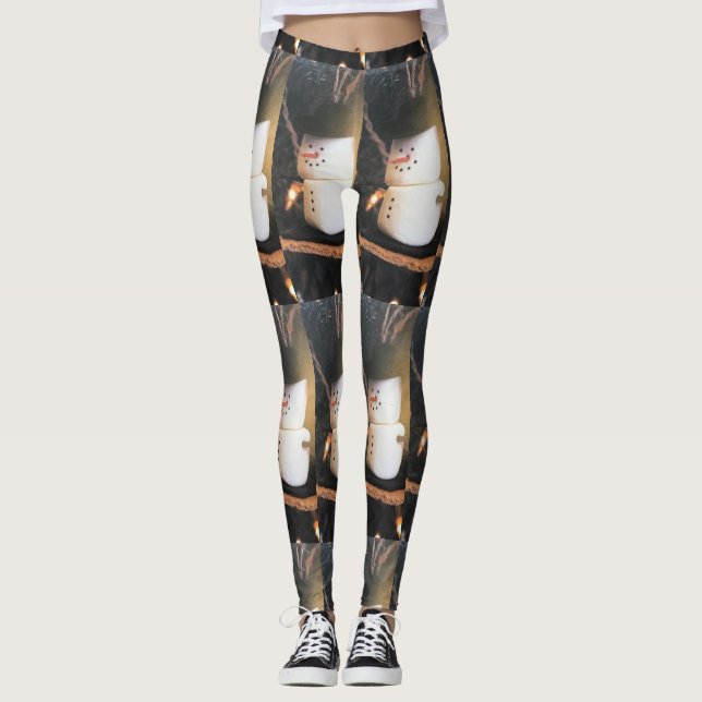 LEGGINGS MIT **MARSHMALLOW SNOWMEN** (Vorderseite)