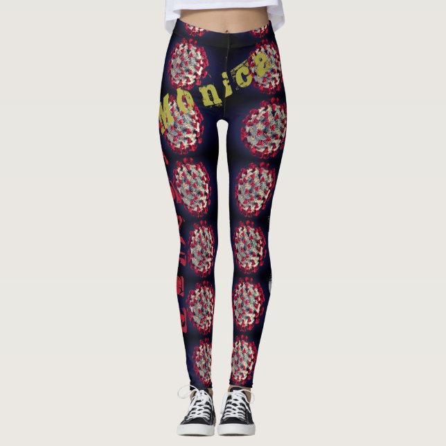 Leggings mit personalisiertem Namen (Vorderseite)