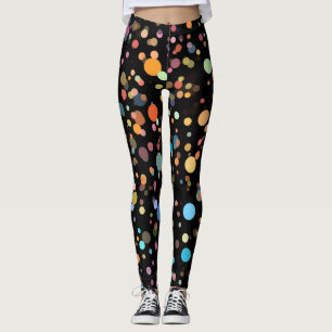 Leggings mit Punktenmuster
