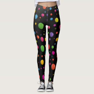 Leggings mit Punktenmuster