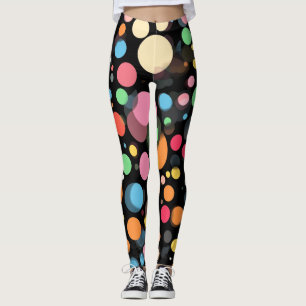 Leggings mit Punktenmuster