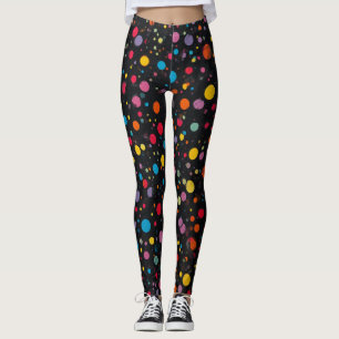Leggings mit Punktenmuster