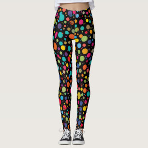 Leggings mit Punktenmuster