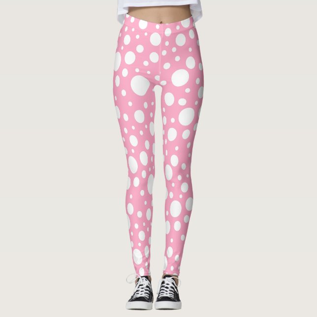 Leggings mit rosa Flecken (Vorderseite)