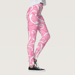 Leggings mit rosa Swirt