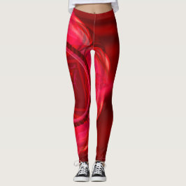 Leggings mit Royal Red Mandala - Bereit zum Felsen