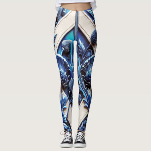 Leggings mit schottischem Thistles-Design