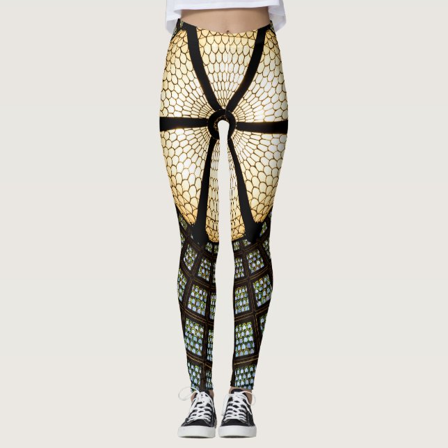 Leggings mit schwarzer Decke (Vorderseite)