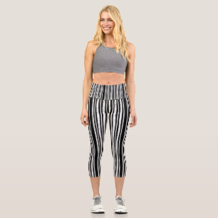 Leggings mit senkrechtem Streifenmuster