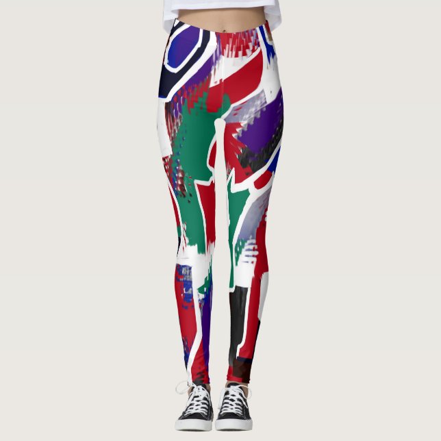 Leggings mit starken Farben (Vorderseite)