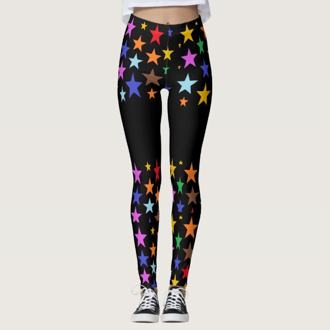 Leggings mit Sternen für Qualitätsarbeit (Vorderseite)