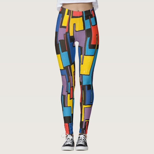 Leggings mit Stuhlstapeln (Vorderseite)