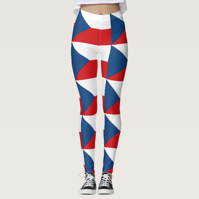 Leggings mit tschechischer Flagge (Vorderseite)