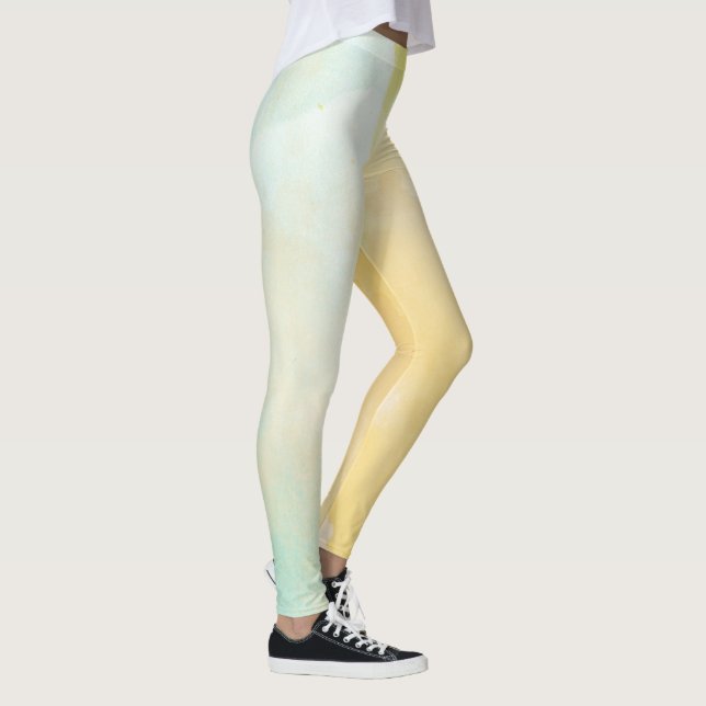 Leggings mit Wasserfarbmuster  (Rechts)