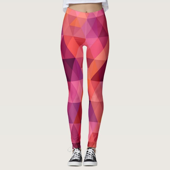 Leggings mit weißlicher mehrfarbiger Gestaltung (Vorderseite)