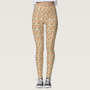 Leggings mit Welpenmuster