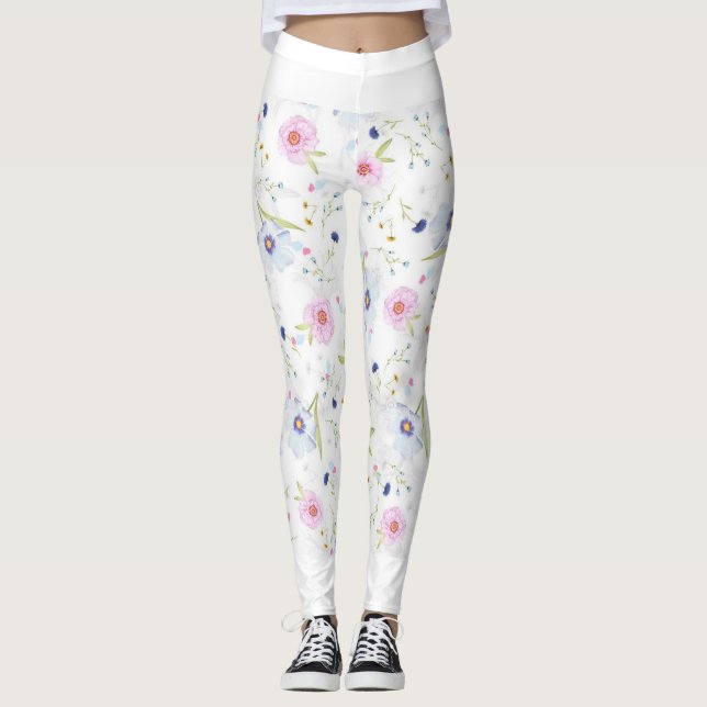 Leggings Motiv Schwarzweiß (Vorderseite)