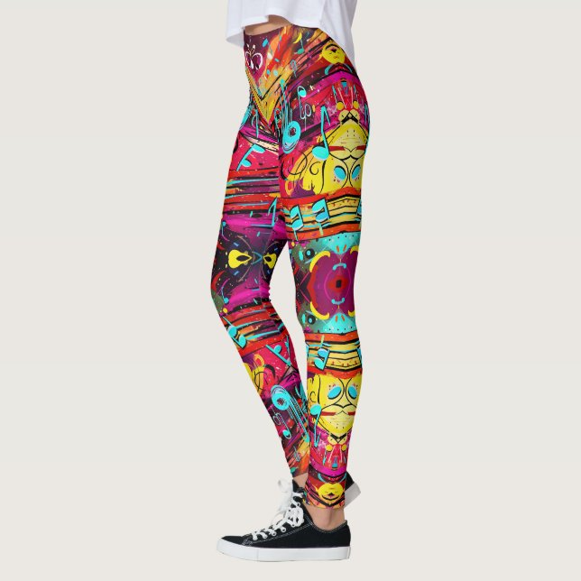 Leggings - Musikalischer Sturm - Cool (Links)