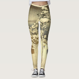 Leggings NEGISHI JAPAN WOODBLOCK