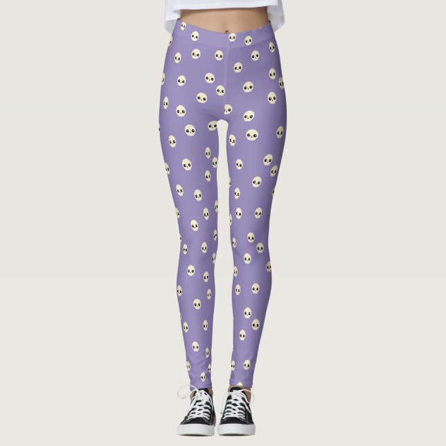 Leggings niedlich Skulls (Vorderseite)