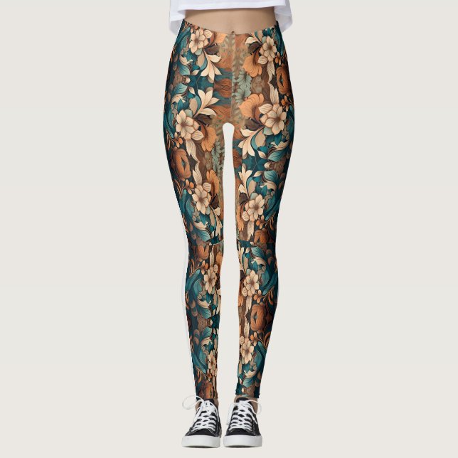 Leggings Ombre Floral (Vorderseite)