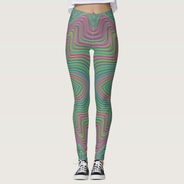 Leggings ~pastel maul green blue ~ Original (Vorderseite)