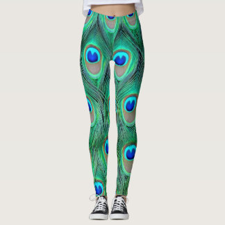 Leggings-Pfau Gefiederbeschaffenheit Leggings