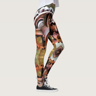 Leggings, PUNKENCOG, METAL, GEARS, ROST Leggings