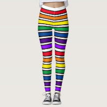 Leggings - Rainbow-farbene Bars