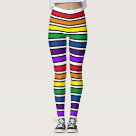 Leggings - Rainbow-farbene Bars