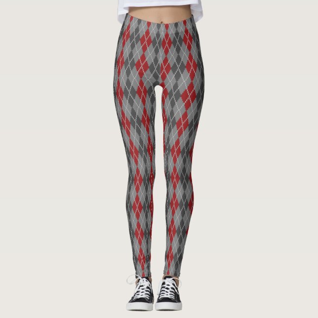 Leggings Raute Ashes und Embers (Vorderseite)