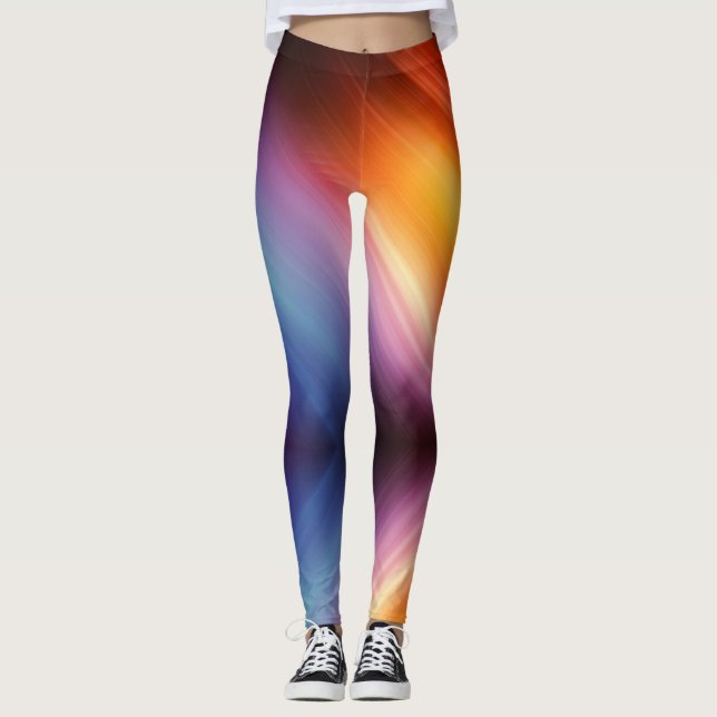 Leggings - Regenbogen der Farbe (Vorderseite)