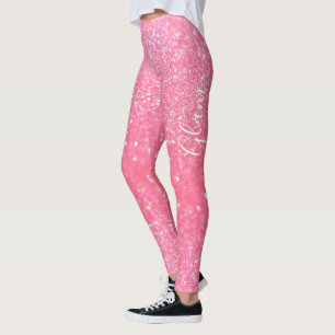 Leggings - rosa Glitzer-Zauber