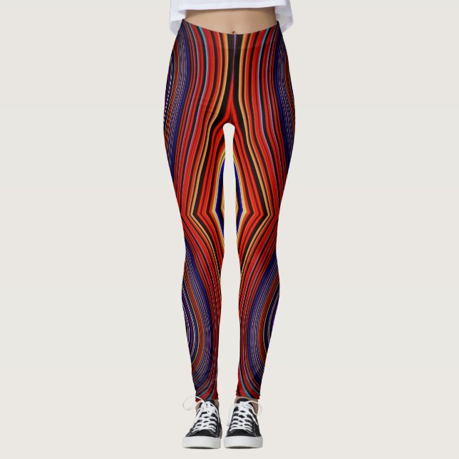 Leggings ~ Rot blau ~ Original (Vorderseite)