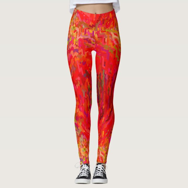 Leggings Rot/Gelb (Vorderseite)