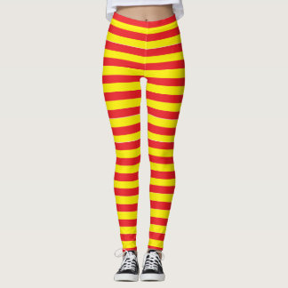 Leggings, rot und gelb gestrichen leggings
