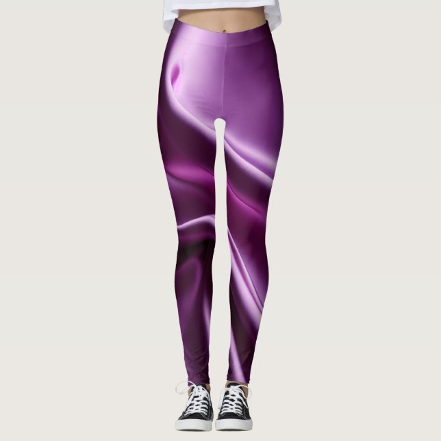Leggings SCHLICHT LILA (Vorderseite)