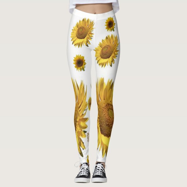 Leggings Sonnenblumen (Vorderseite)