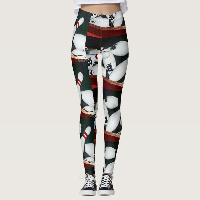 Leggings: Sport-Sammlung (Bowlings-Buttone 2) Leggings (Vorderseite)