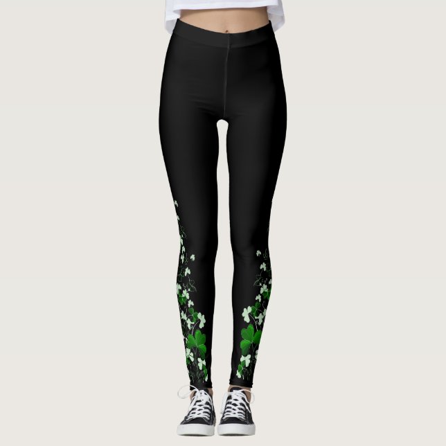 Leggings - St Patrick's day Kleeblatts (Vorderseite)
