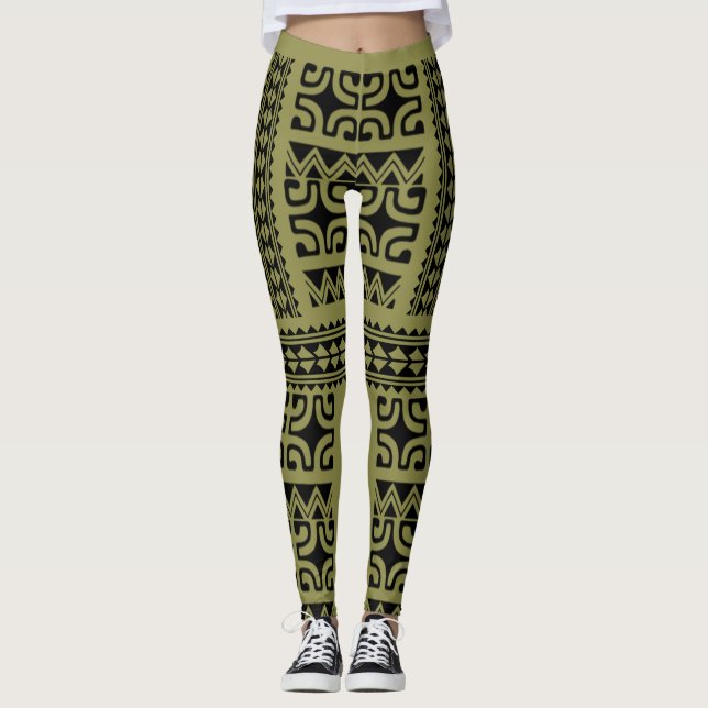 LEGGINGS Stammestattoo (Vorderseite)