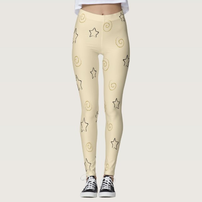 Leggings Stars Ink Design (Vorderseite)