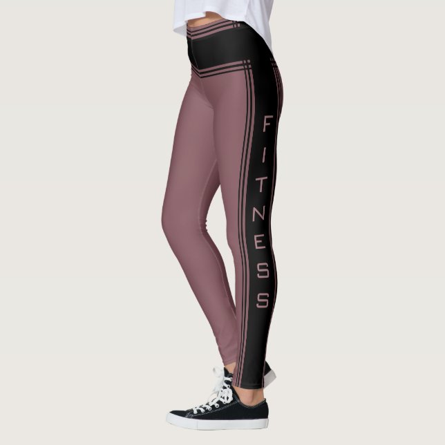 Leggings Text-Fitness für Seitenstreifen - Farben  (Links)