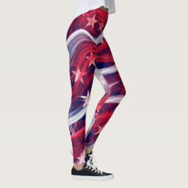 Leggings unter amerikanischer Flagge