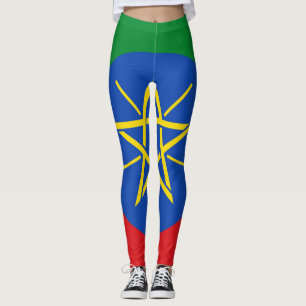 Leggings unter äthiopischer Flagge