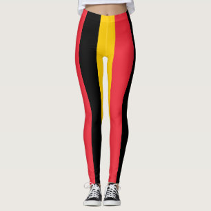 Leggings unter belgischer Flagge