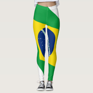 Leggings unter der Flagge Brasiliens