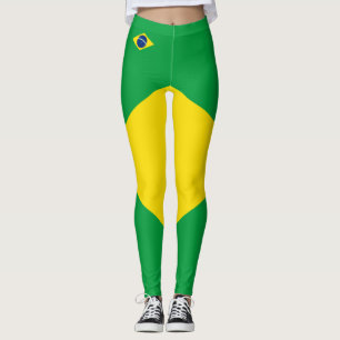 Leggings unter der Flagge Brasiliens