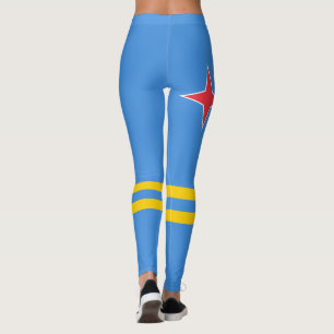 Leggings unter der Flagge von Aruba